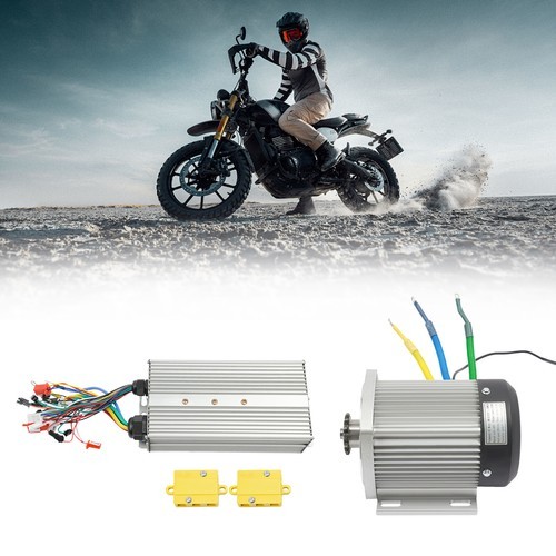 1500W 60V Electric Motorcycle Motor Kit High Speed E-Bike Motor Kit w/Controller