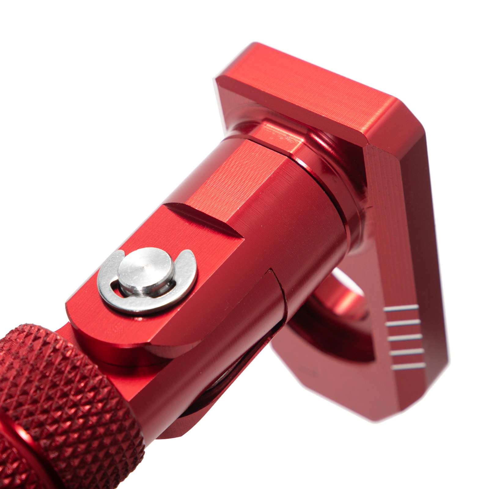 For Apollo RFN E-Bike Red Stunt Foot Pegs Pedals for Beta Explorer Dirt Bike MX
