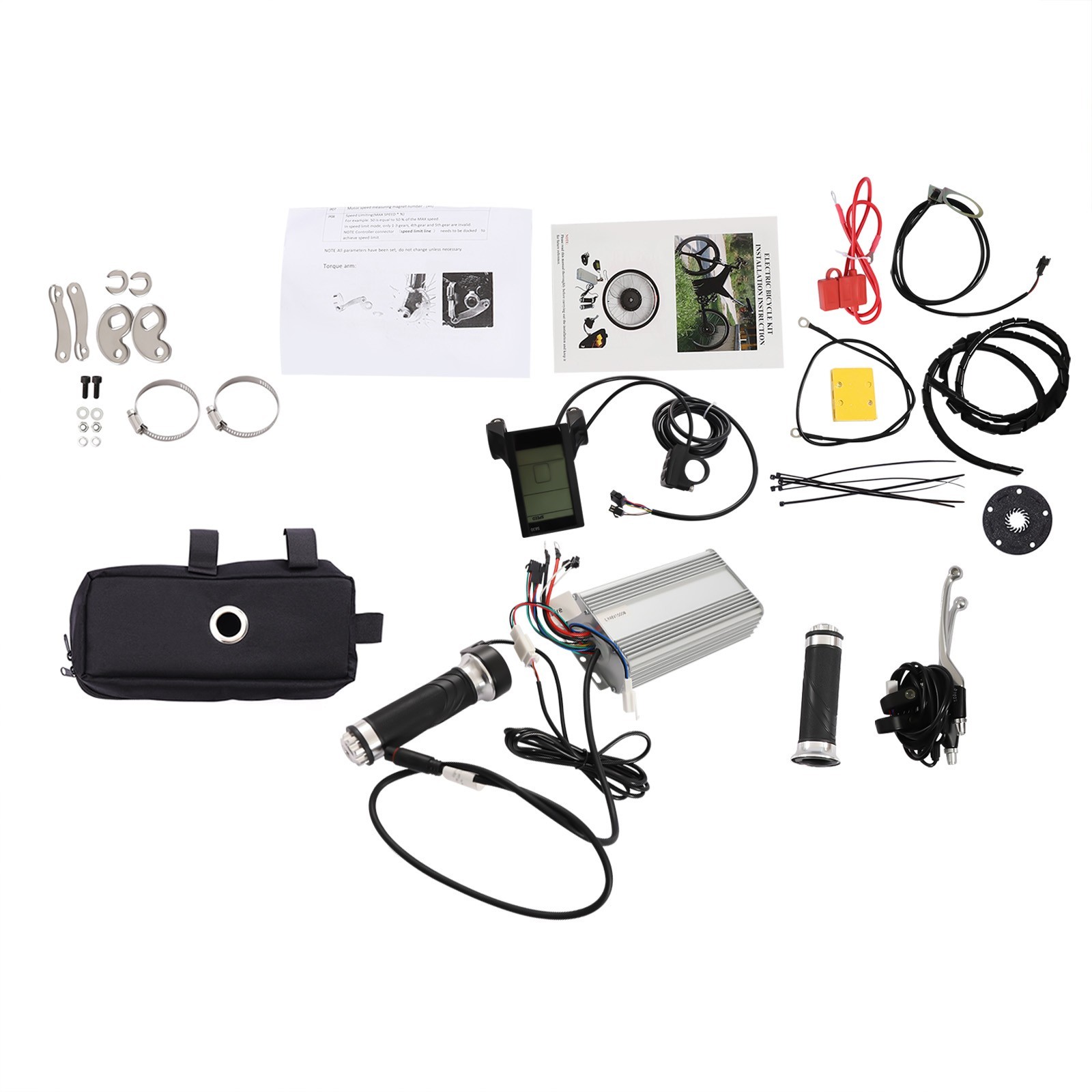 Electric Bicycle Conversion Kit 20″ Wheel Rear Rotate Hub Motor 48V 1500W