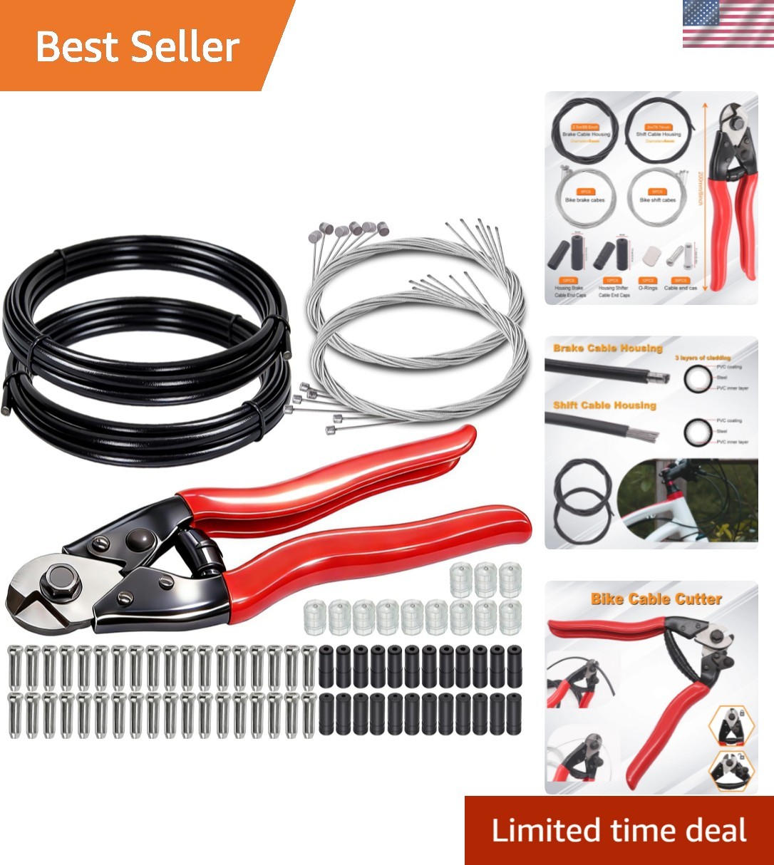 Stainless Steel Wire Cutter Bike Brake Cable Housing Shifter Cable Housing Un…