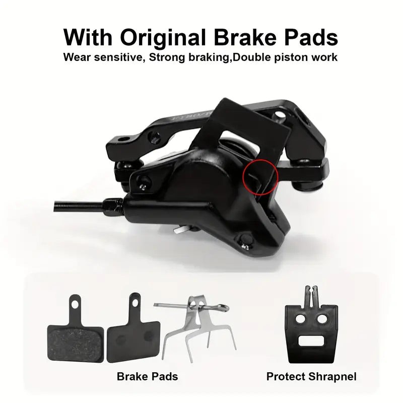Front & Rear Hydraulic Disc Brake Set Fit for Bluvall K10 R700 SU8 Electric Bike