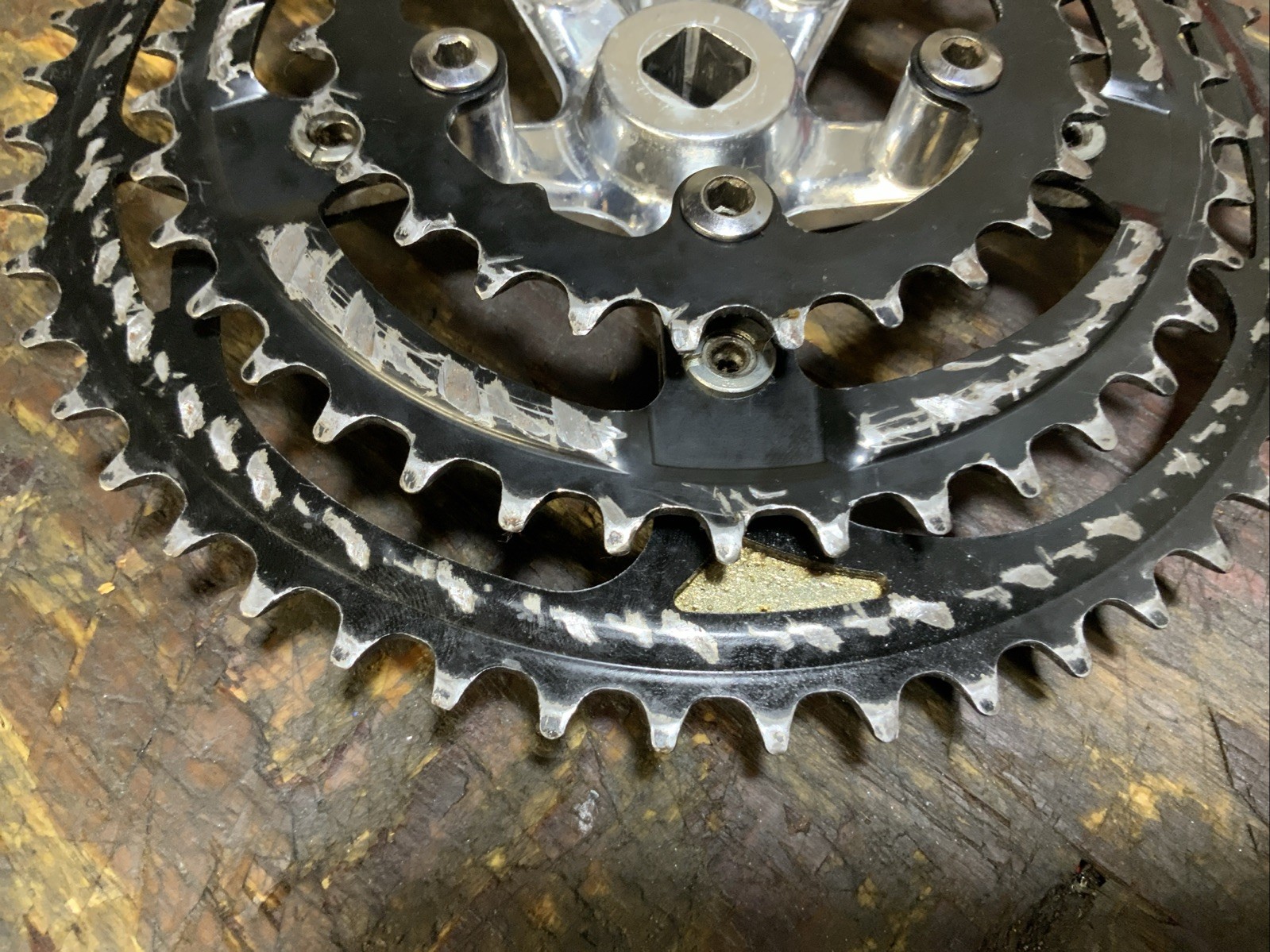 SR Suntour Sakae XCE 175mm 50/40/28t Triple Crankset MTB/Hybrid w/Bolts & Covers