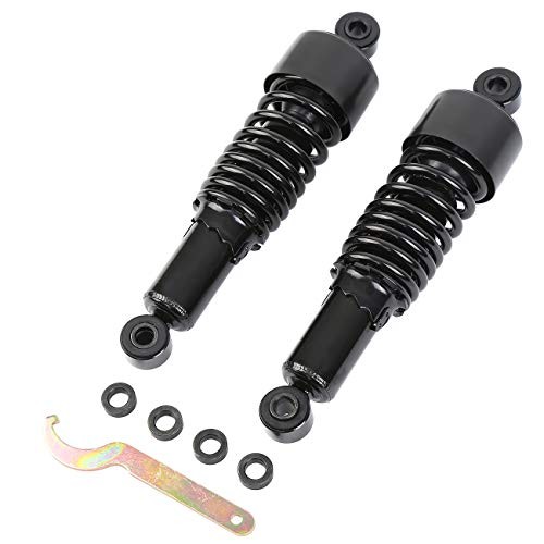 Samger Motorcycle 1Pair 267mm 10.5″ Rear Shock Absorber Rear Suspension Black