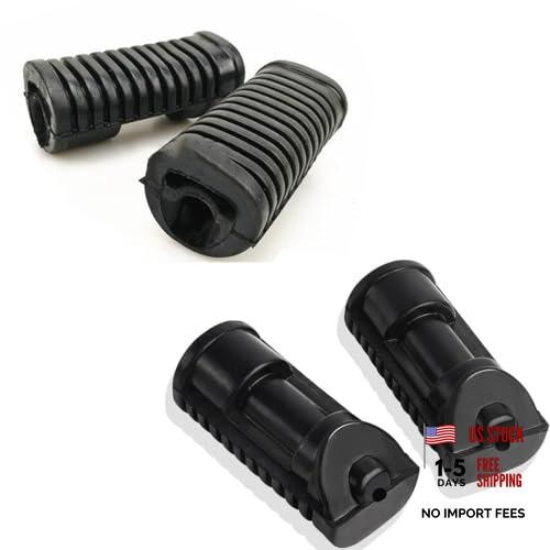 4 Pack Motorcycle Foot Pegs Rubber Pad Replacement Motorcycle Front Footpegs