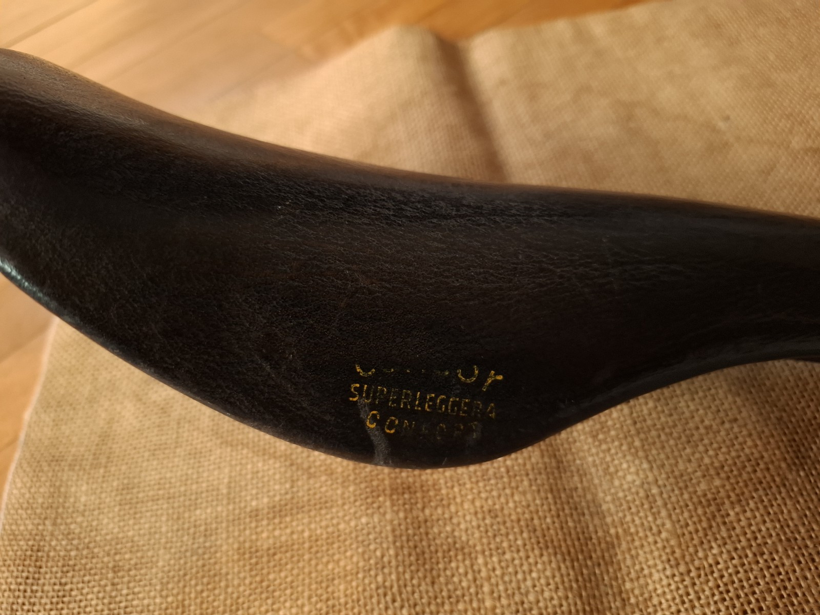 Vintage Concor Supercorsa Superleggera Confort Saddle Alloy Rails 290g. VGC