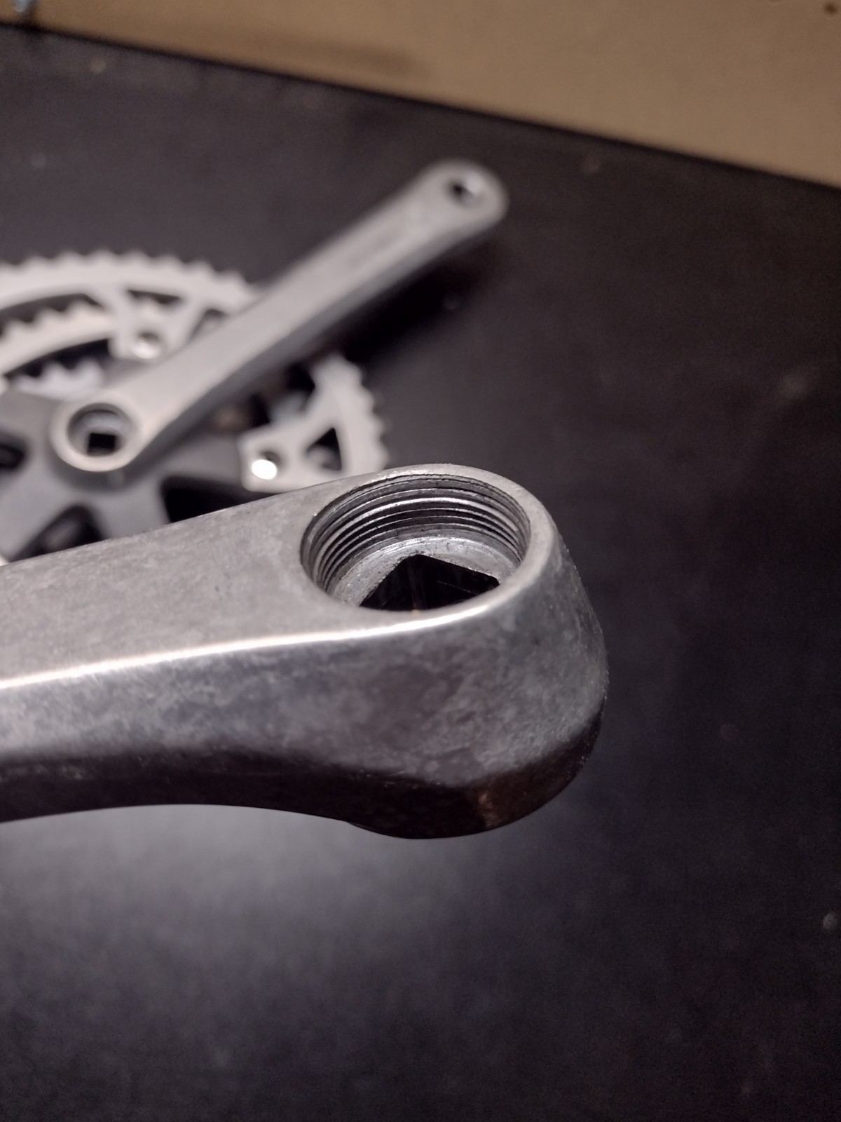 Shimano FC-B124 Biopace Triple Mountain Bike 175 Cranks Crankset Silver 110BCD