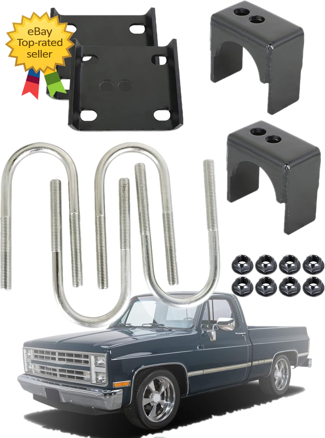 Rear Axle Flip Kit 5 Inch Drop Replacement for 1973 1987 C1500 C10 C15 Truck