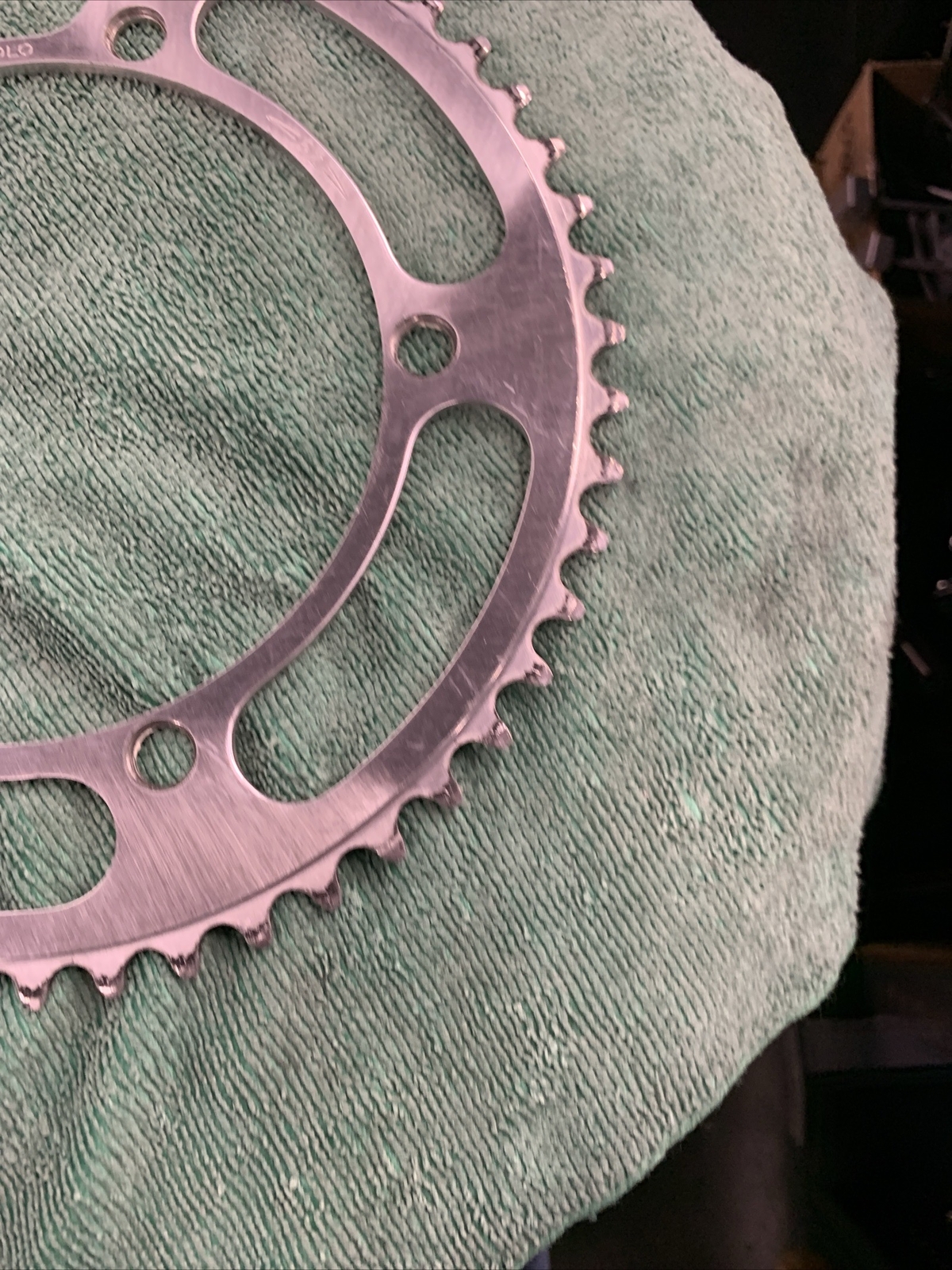 CAMPAGNOLO RECORD CHAIN RING 52 TEETH 144 BCD 6, 7 OR 8 SPEED