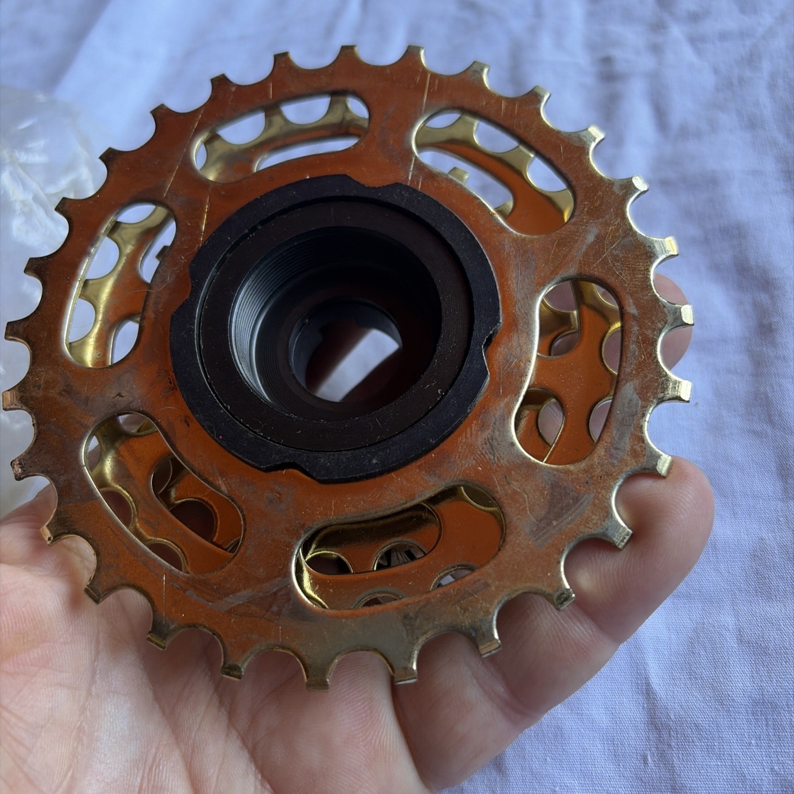 Vintage Suntour Pro-Compe Freewheel 5 Speed Gold NOS 14-28T 28T