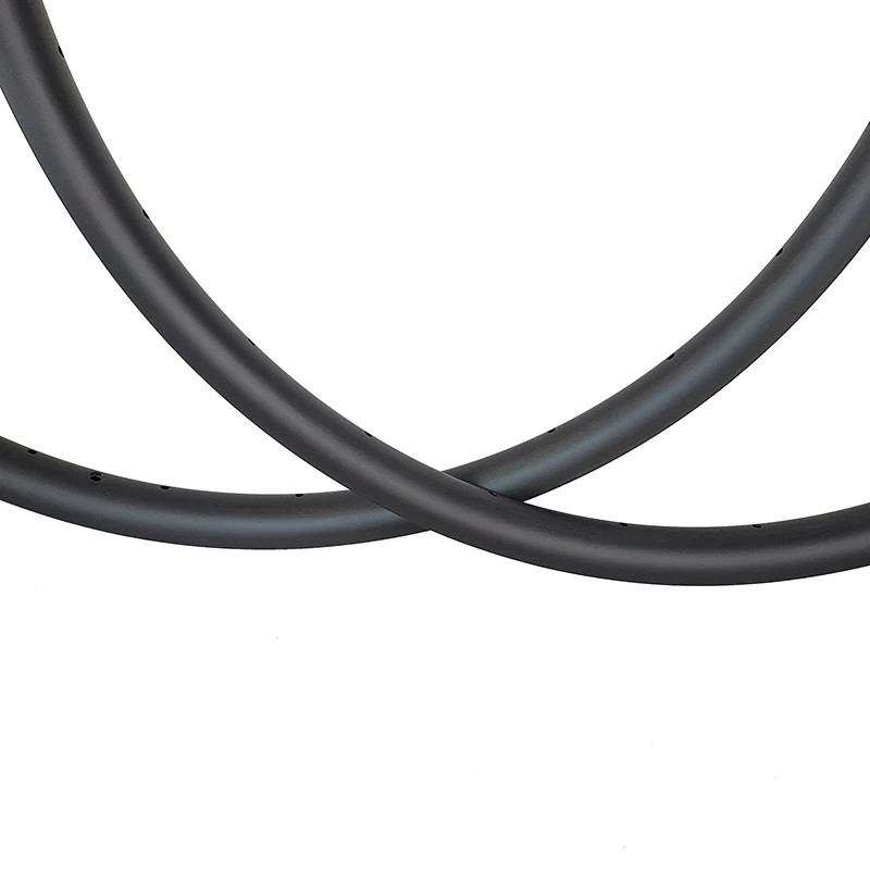 700C Gravel Road Bike Tubeless Carbon Rims 27*30mm UD 3K Matte Glossy Rings 2pcs