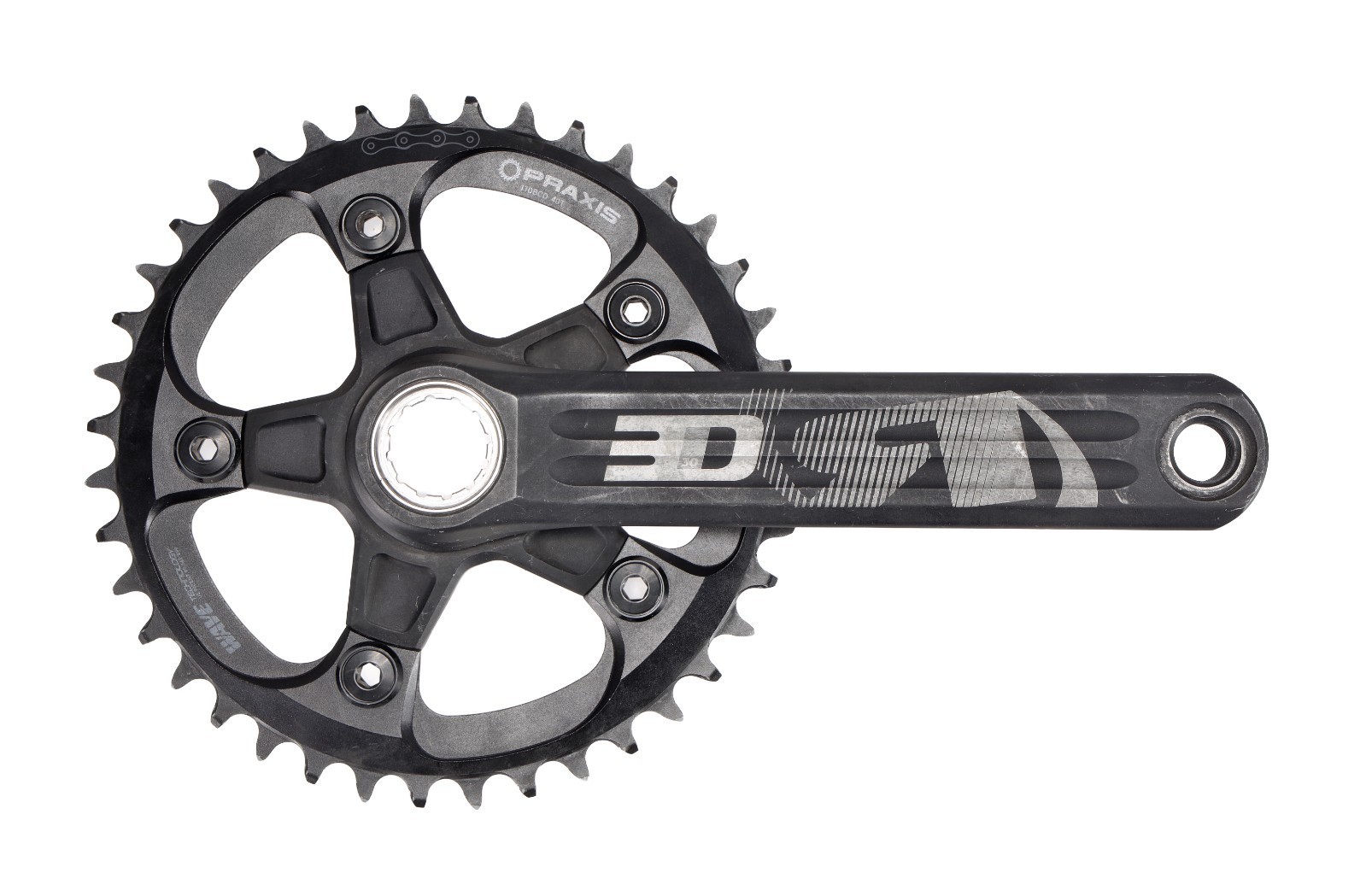 Rotor 3D30 Alloy Gravel Bike Right Crank Arm 1x 12Spd 172.5mm 40T 110BCD Praxis