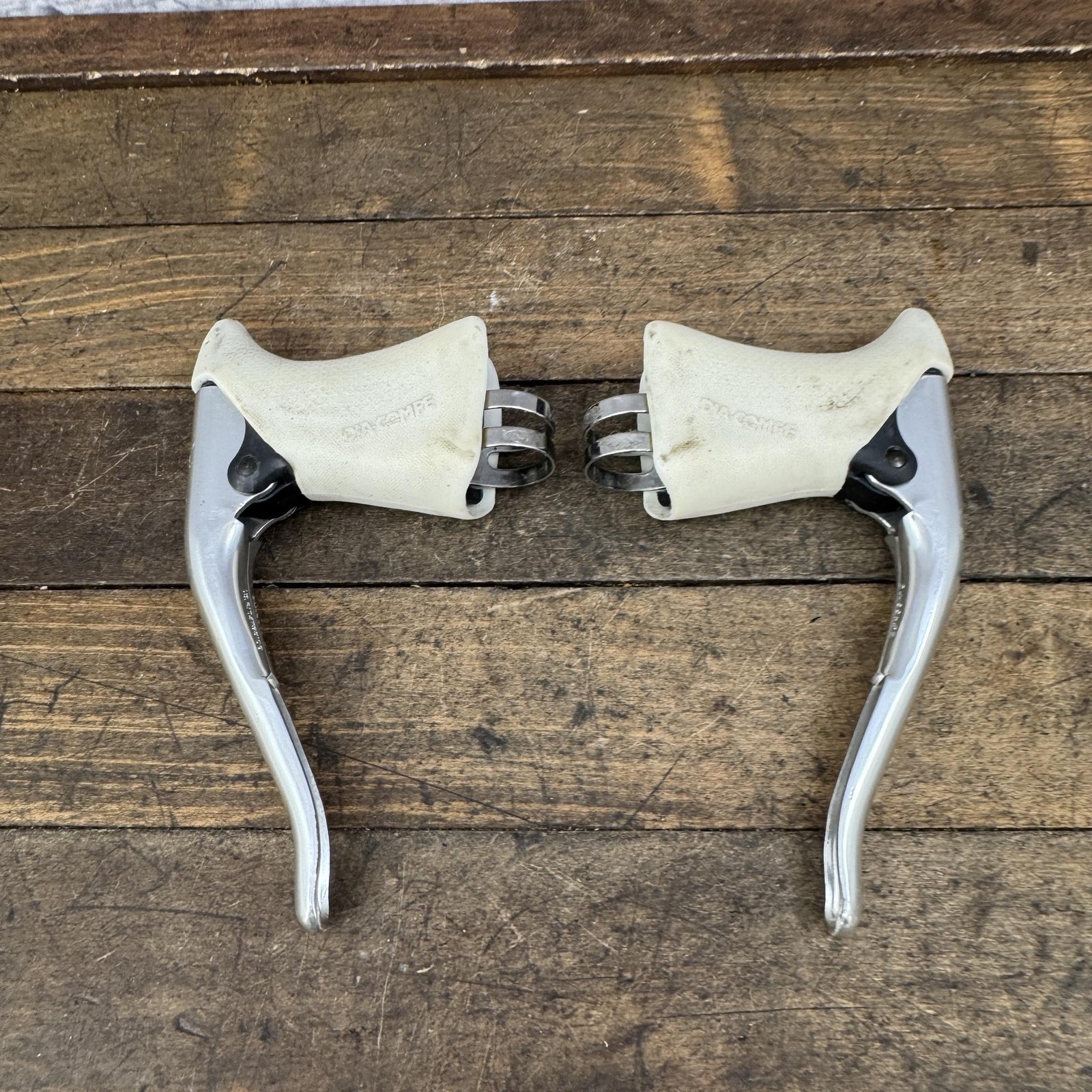 Vintage Dia-Compe BRS Blaze Aero Brake Levers Pair White Hoods 23.8mm Road