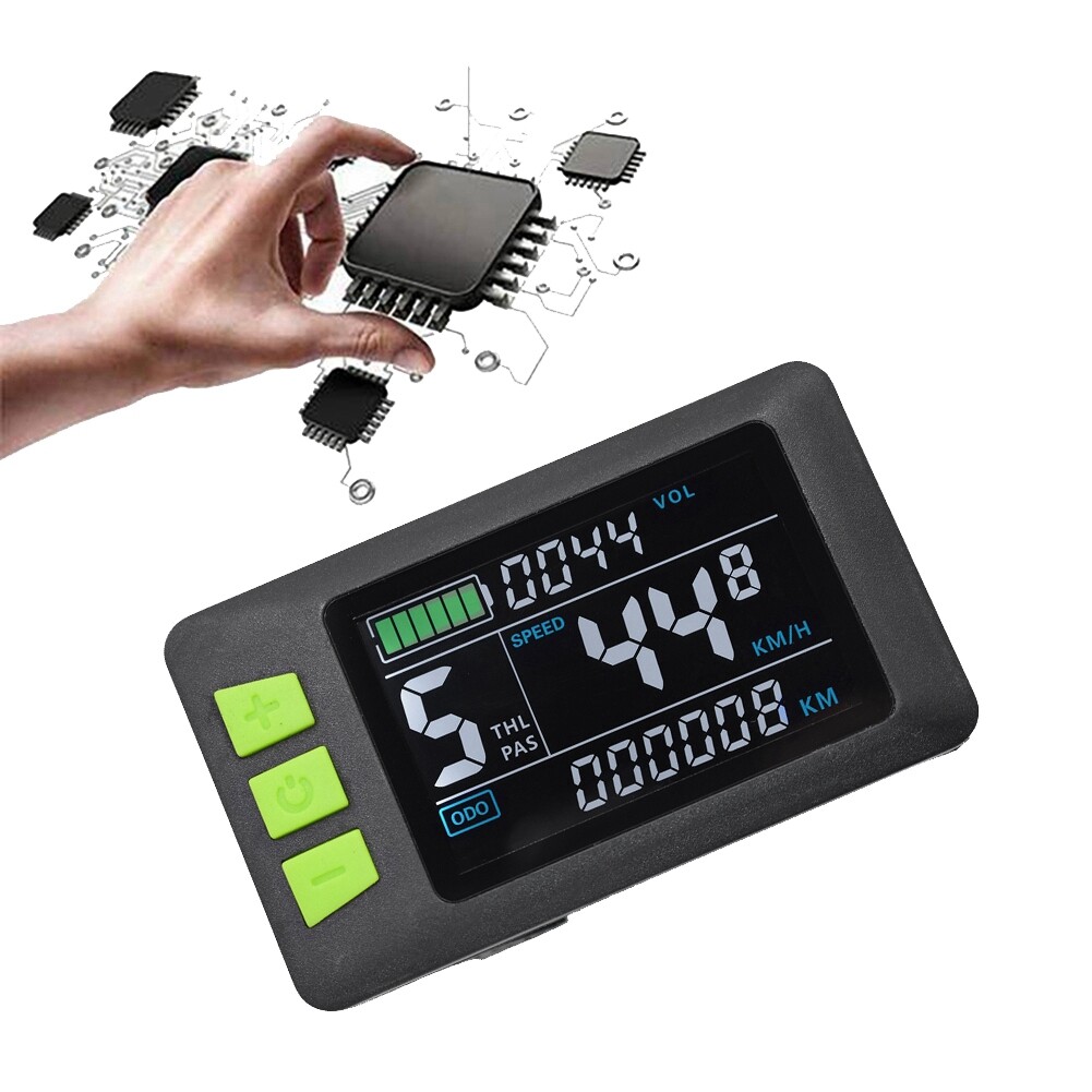 P3C LCD Display Dashboard Screen 24V 36V 48V 60V Electric Bike Meter for1005