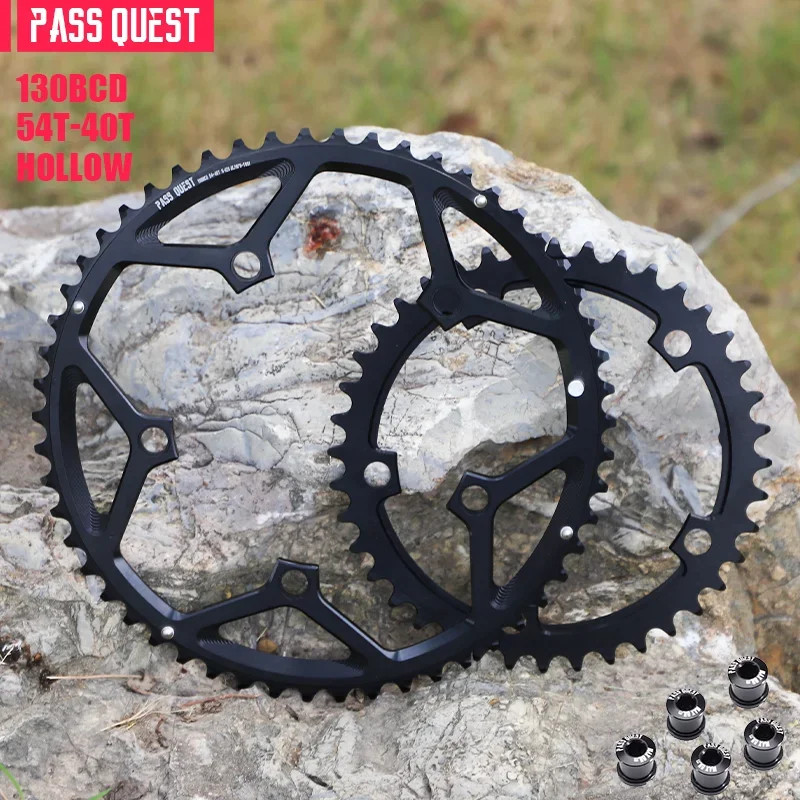 Road Bike 56-42T BCD 130mm Five Jaw Crank 54-40T 53-39T Double Chainrings