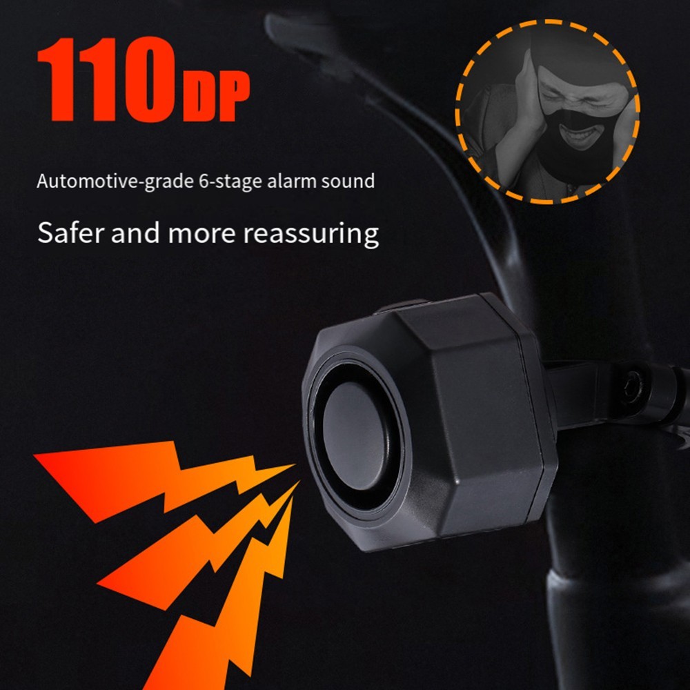 Anti-Theft Device for Bicycle E-Bike Scooter With 3 Volume Levels 7 Sensitivity