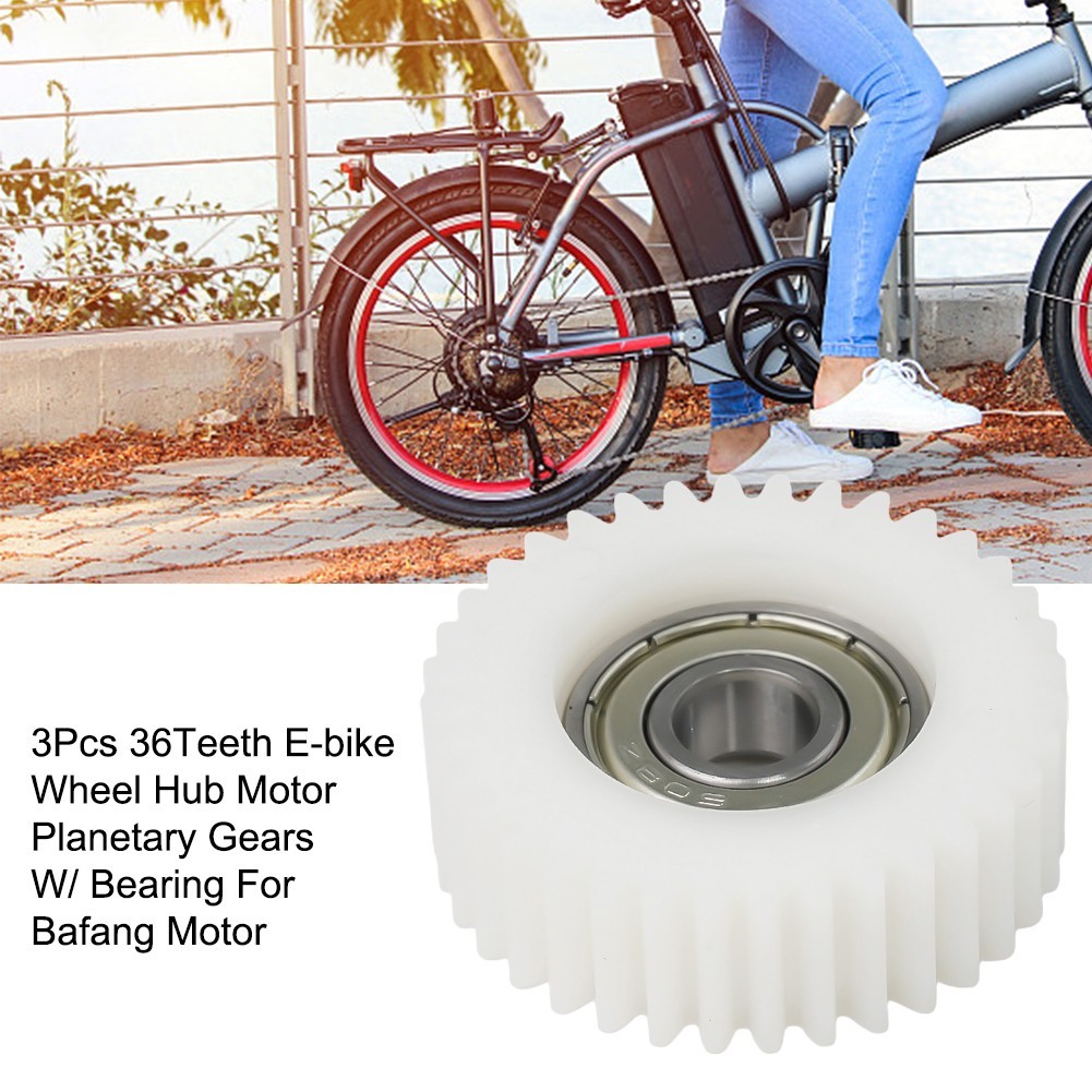 3Pcs 36 Teeth 47.5×13.5mm Electric Bike Motor Nylon Planetary Gears With Bearing