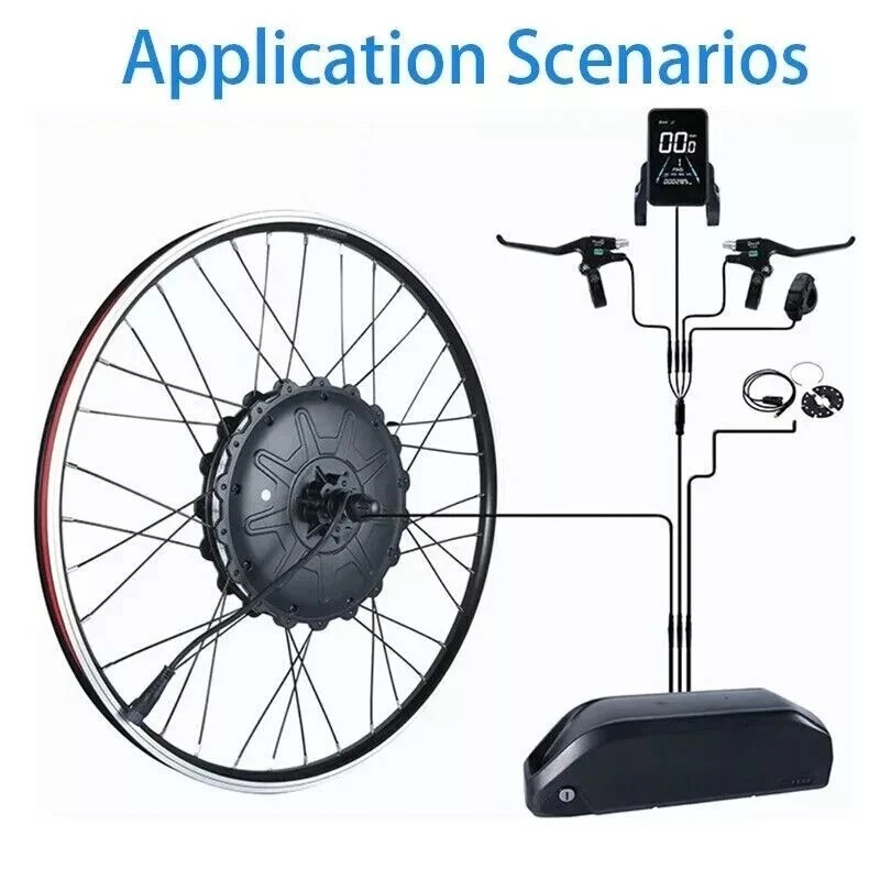 NC-81F EBike LCD Color Display 48V Electric Bike Conversion Kit scooter SHIP