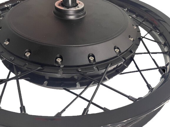 QS V3 273 40H Motorcycle rim 17» 18″ 19″ 21*1.85in 72v 8000W Ebike Motor Wheel