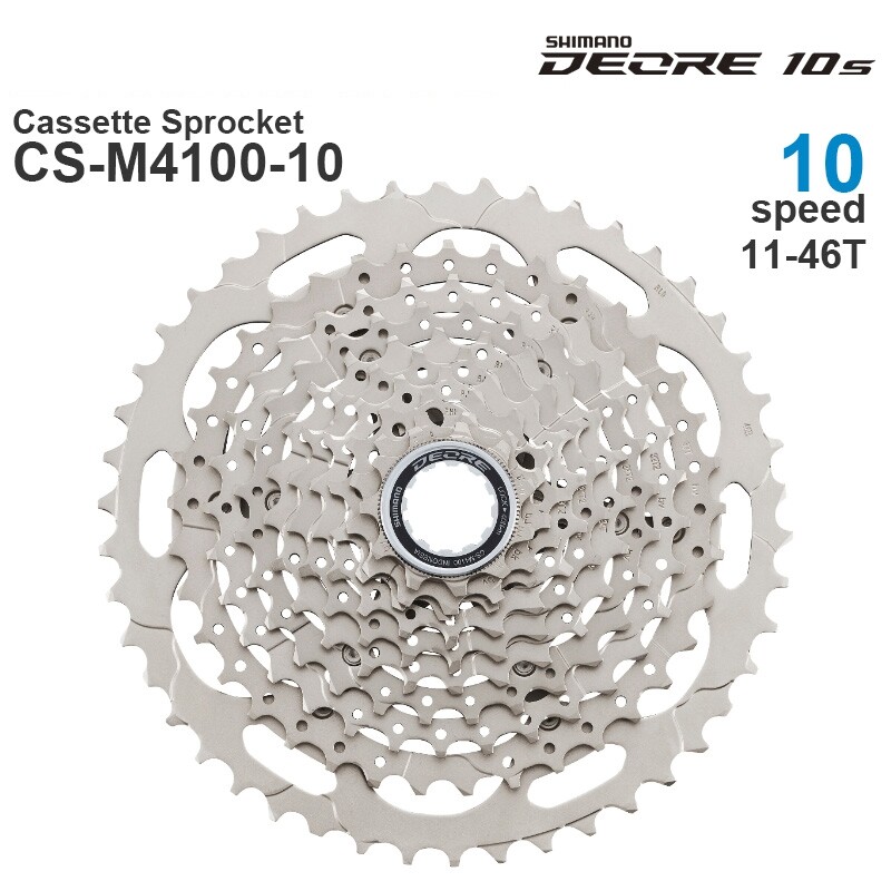 Shimano Cassette Deore CS-M4100 10 Speed 11-42 11-46 Teeth Touring Trekking MTB