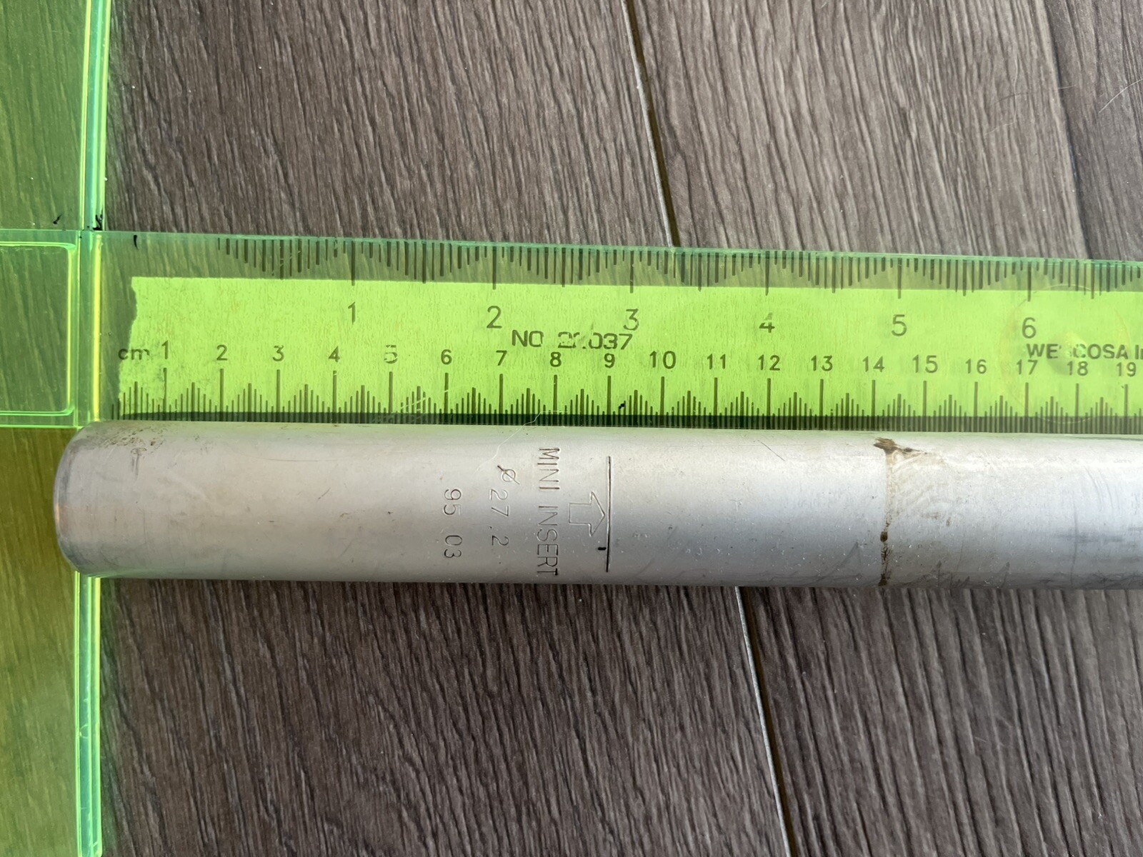 1995 Bontrager Titec Aluminum MTB Seatpost Micro-Adjust 27.2mm Silver