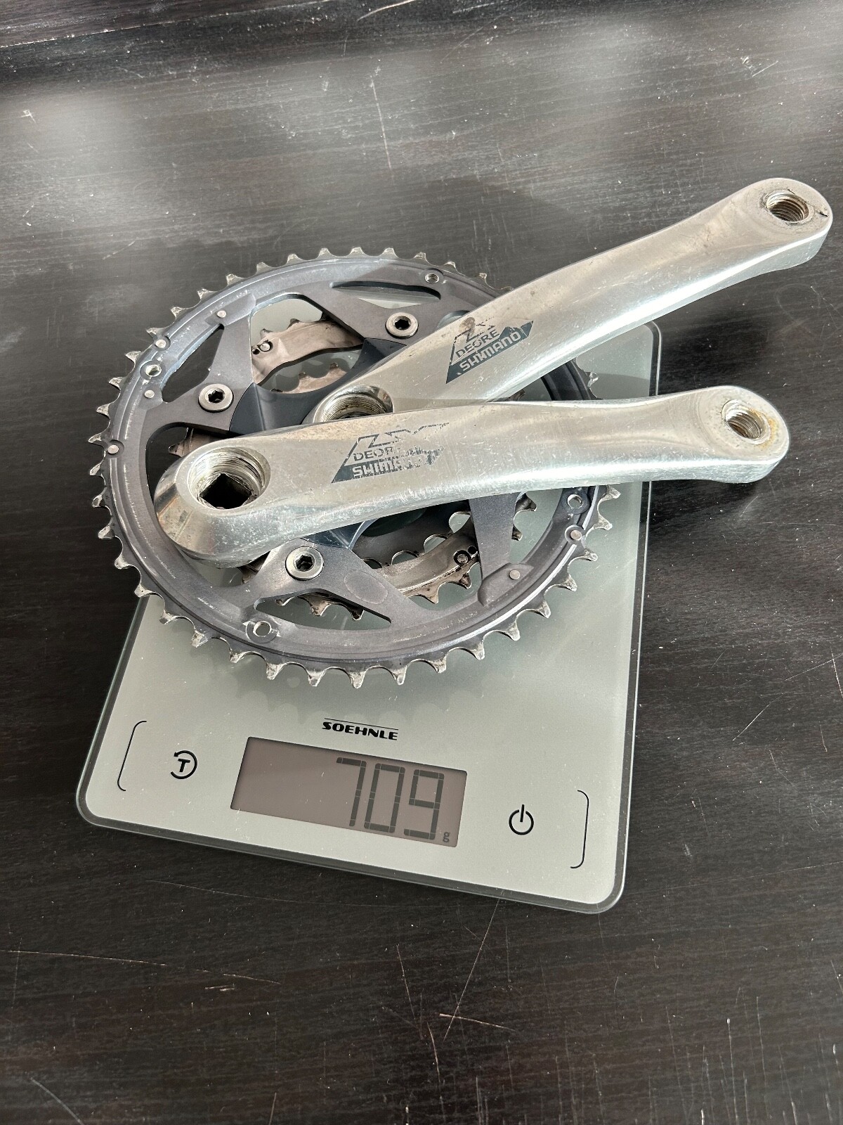 Shimano Deore LX FC-M570 Crankset, 175mm, 44/32/22 9s