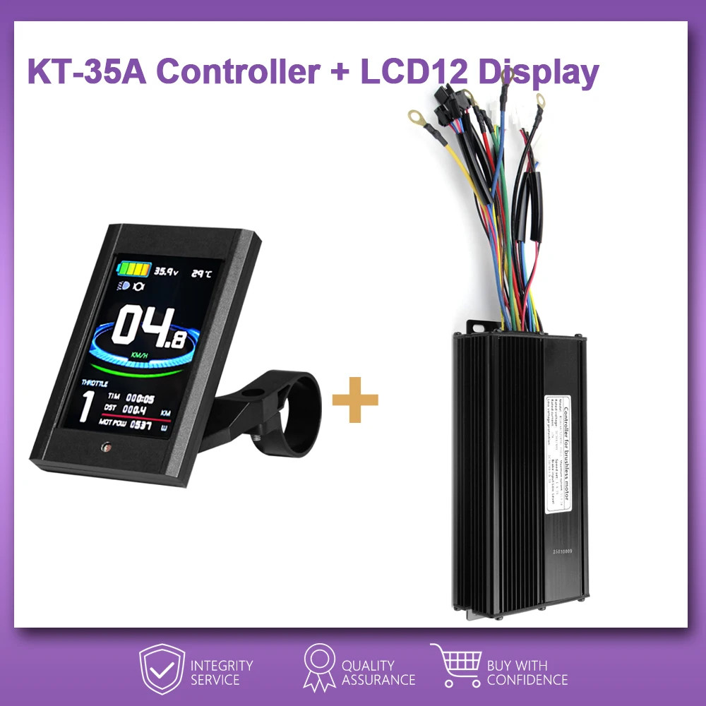 36V48V52V E-Bike Sine Wave Controller 35A for 1000W 1500W Brushless Motor