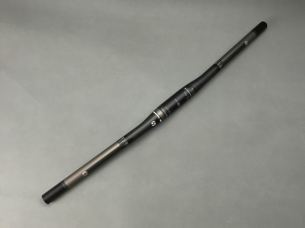 31.8mm Carbon Bicycle Handlebar Mountain Bike Flat Bar Rise Bar 580-760mm Black
