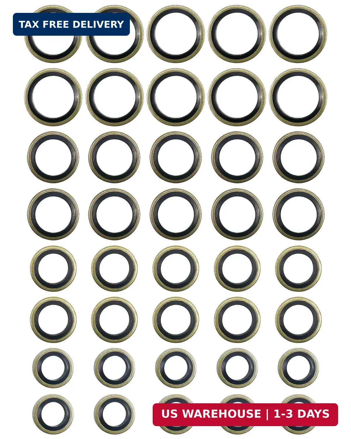 Fuel Sealing Washers Fit for Banjo Bolt 8mm 10mm 12mm 14mm Compatible with Dodge