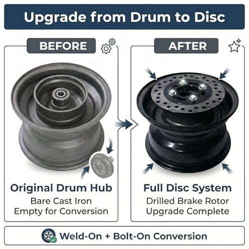 Drum to Disc Brake Conversion Kit for Coleman Mini Bike 63mm Caliper 160mm Rotor