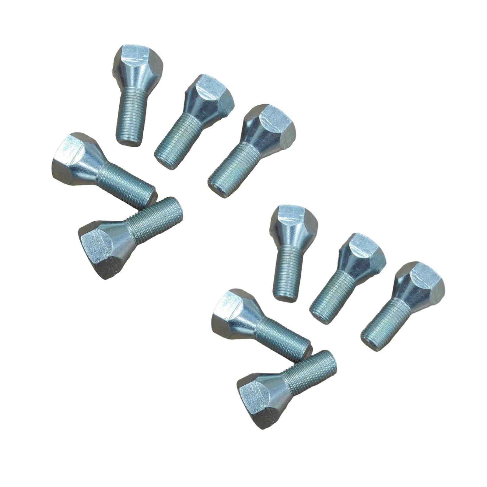 10 Pack 11062A Trailer Lug Bolts 1/2″-20 x 1-5/8″, Solid Steel with Zinc-Plat…