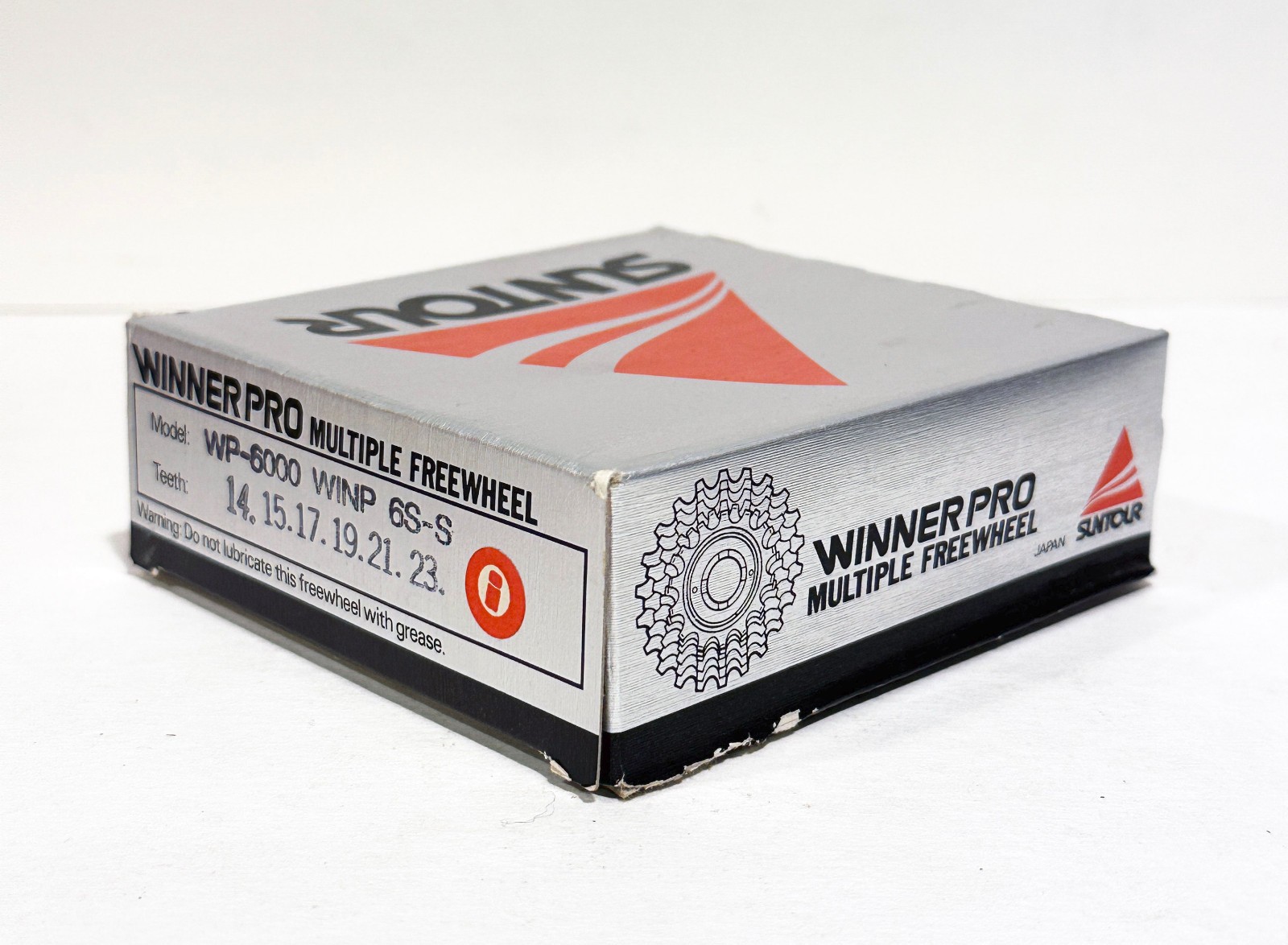 NOS Suntour Winner Pro 6-Speed Freewheel (14×23) Silver – WP-6000