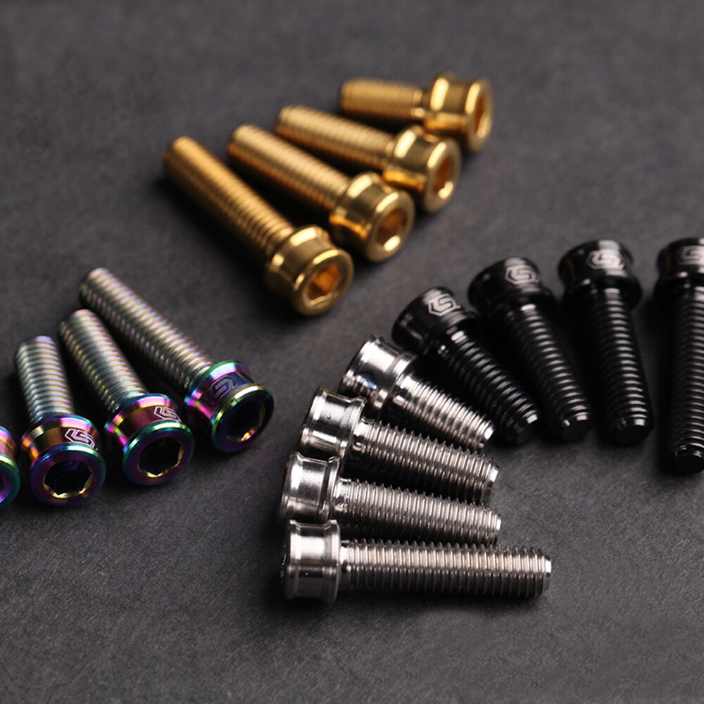 M5x10/12/14/16/18/20/25mm cylindrical head bolt ti Titanium screws ultra light