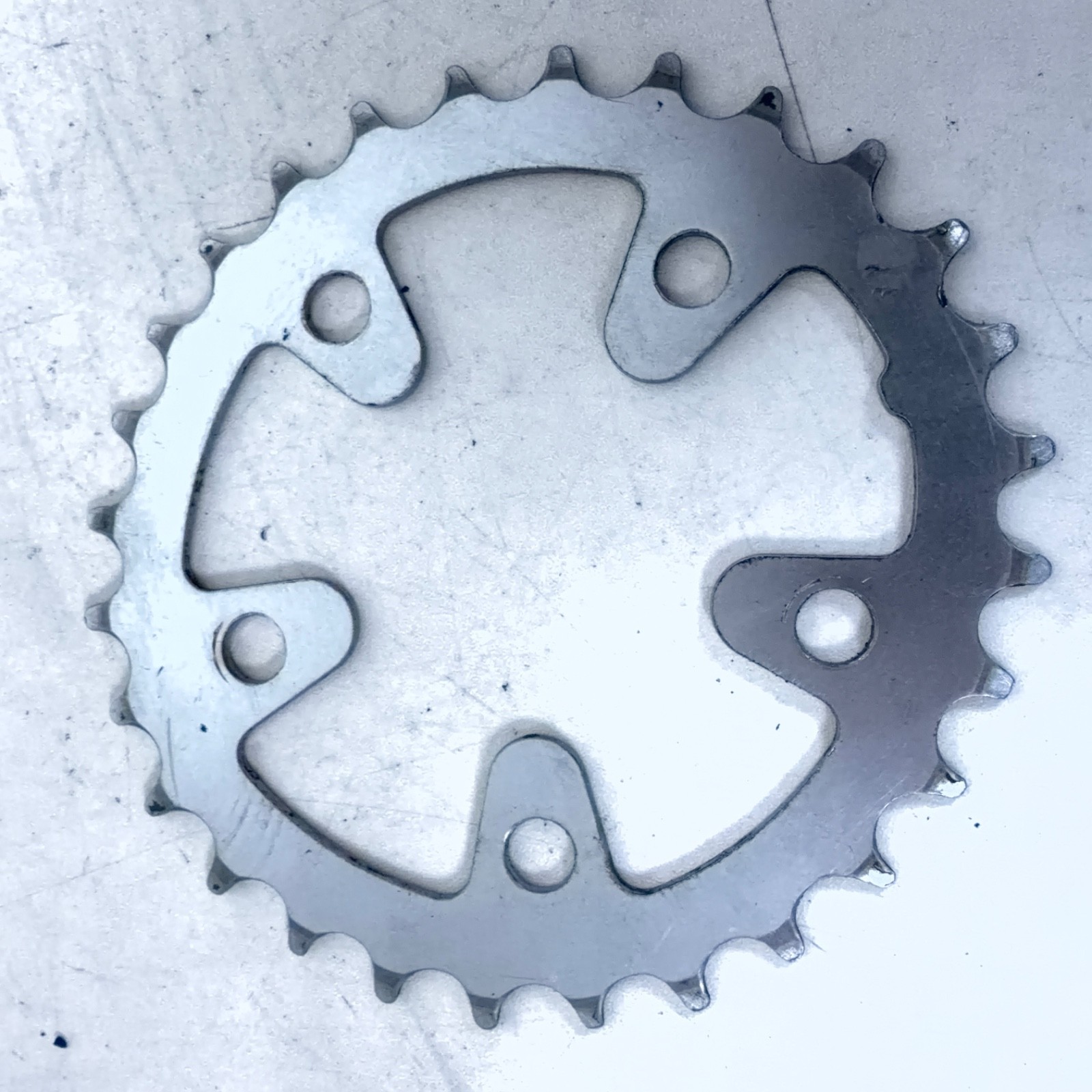 Shimano Biopace Steel Triple Chainring Set 48/38/28 Suberglide-B 110/74 BCD