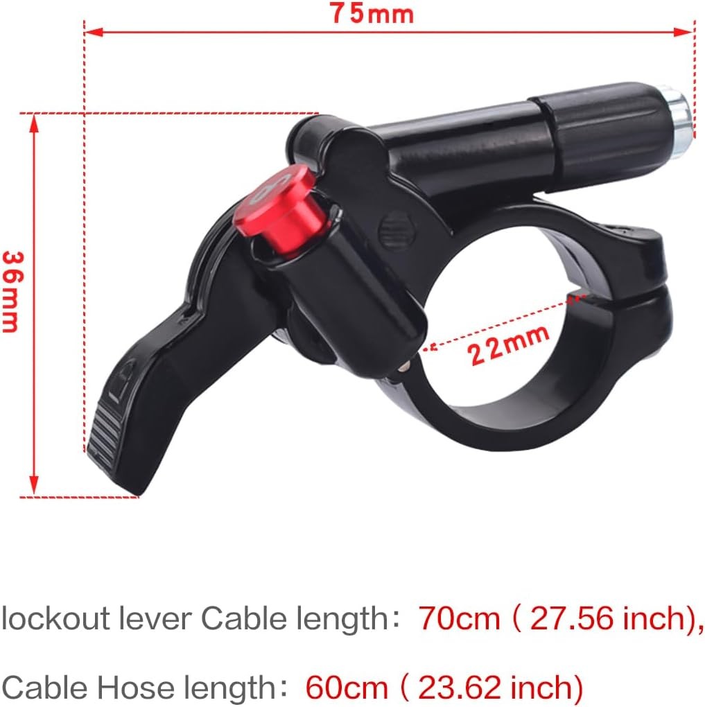 CNC Remote Lockout Lever for MTB，Bike Suntour Red