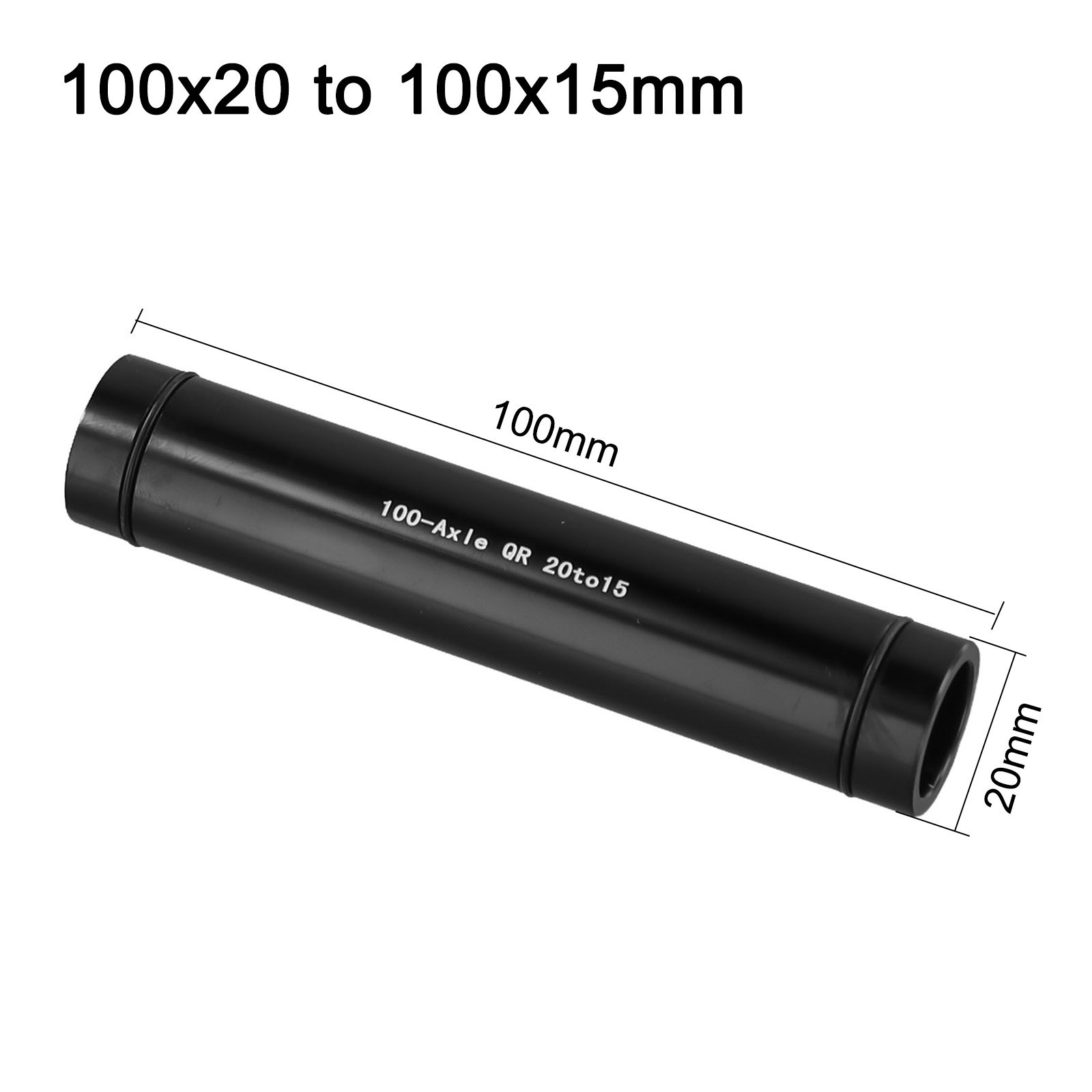 20mm to 15mm Front Wheel Thru Axle Adapter for CNC Aluminum Alloy Hubs