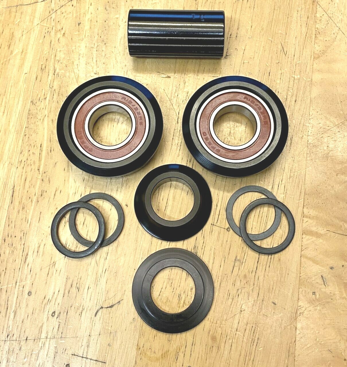 NEW Sealed American 22mm Bottom Bracket Kit Black BB BMX