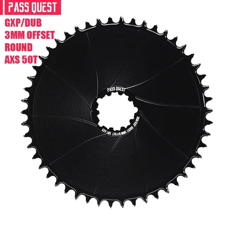 3mm Offest Narrow Wide Chainring for Direct Mount Crank Gravel Bike Chain 36-54T