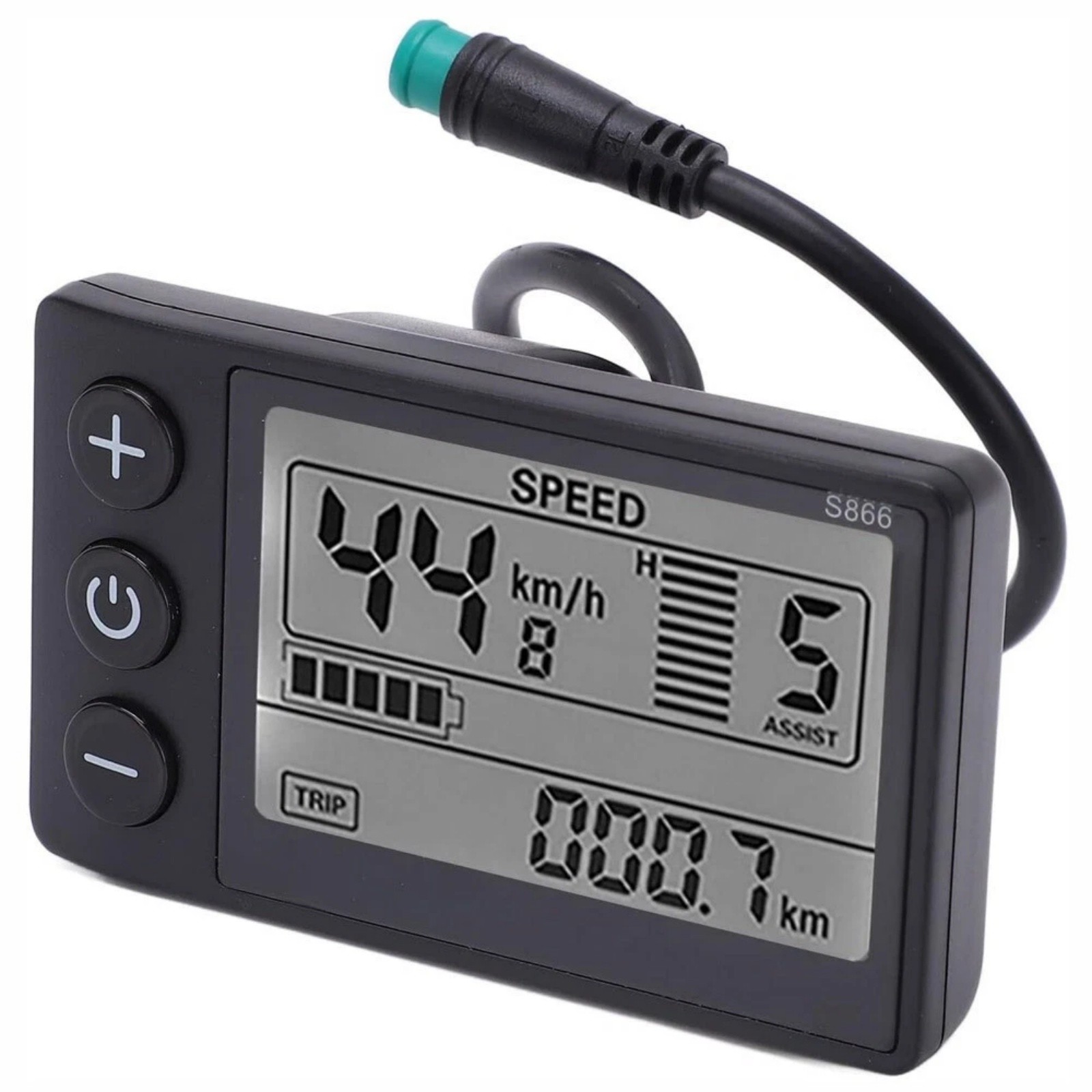Universal S866 Electric Bike LCD Display Speedometer Screen for Electric Scooter
