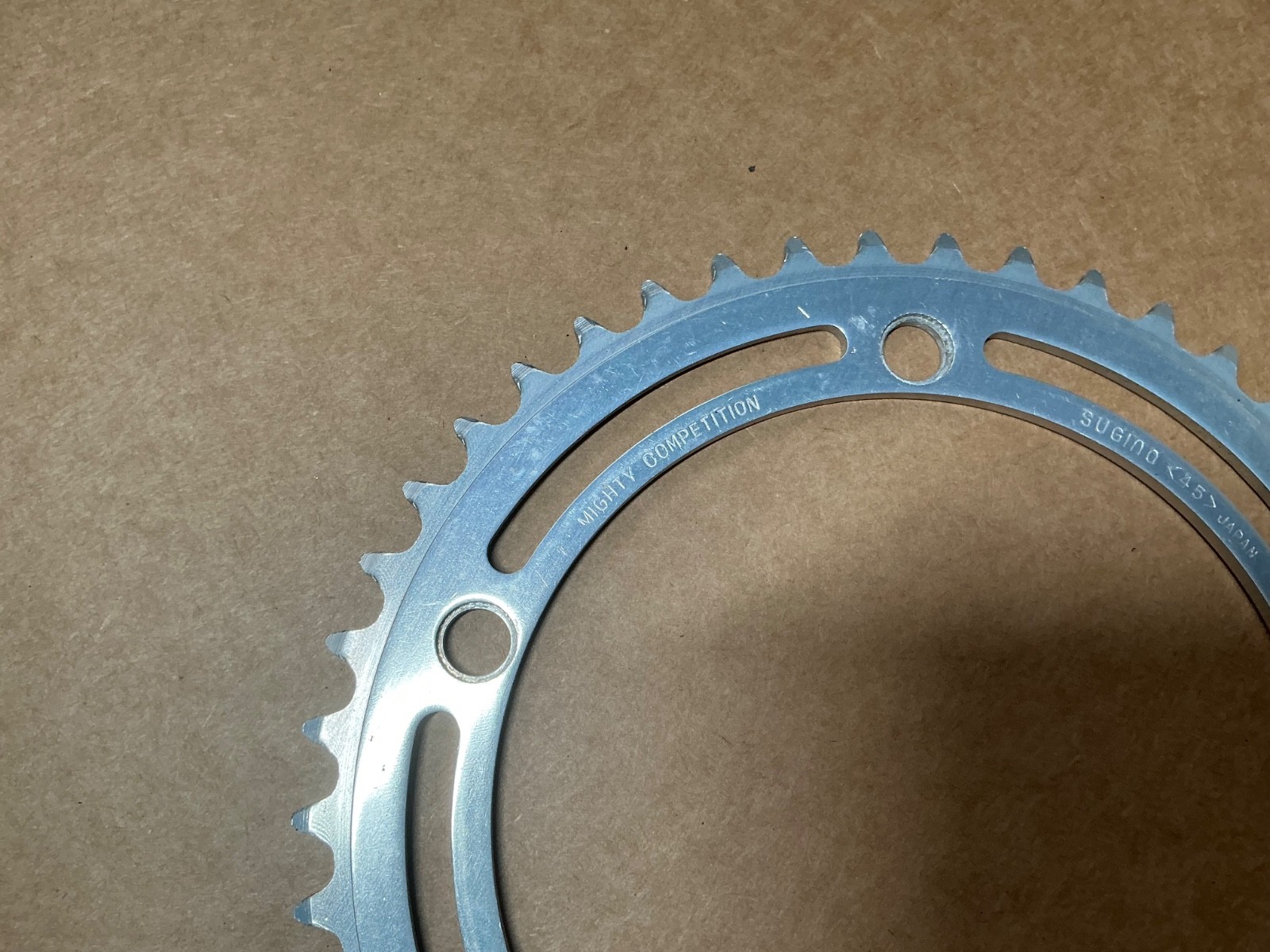 Sugino Mighty Competition Chainring 45 Tooth 144mm BCD 3/32” Vintage Road Japan
