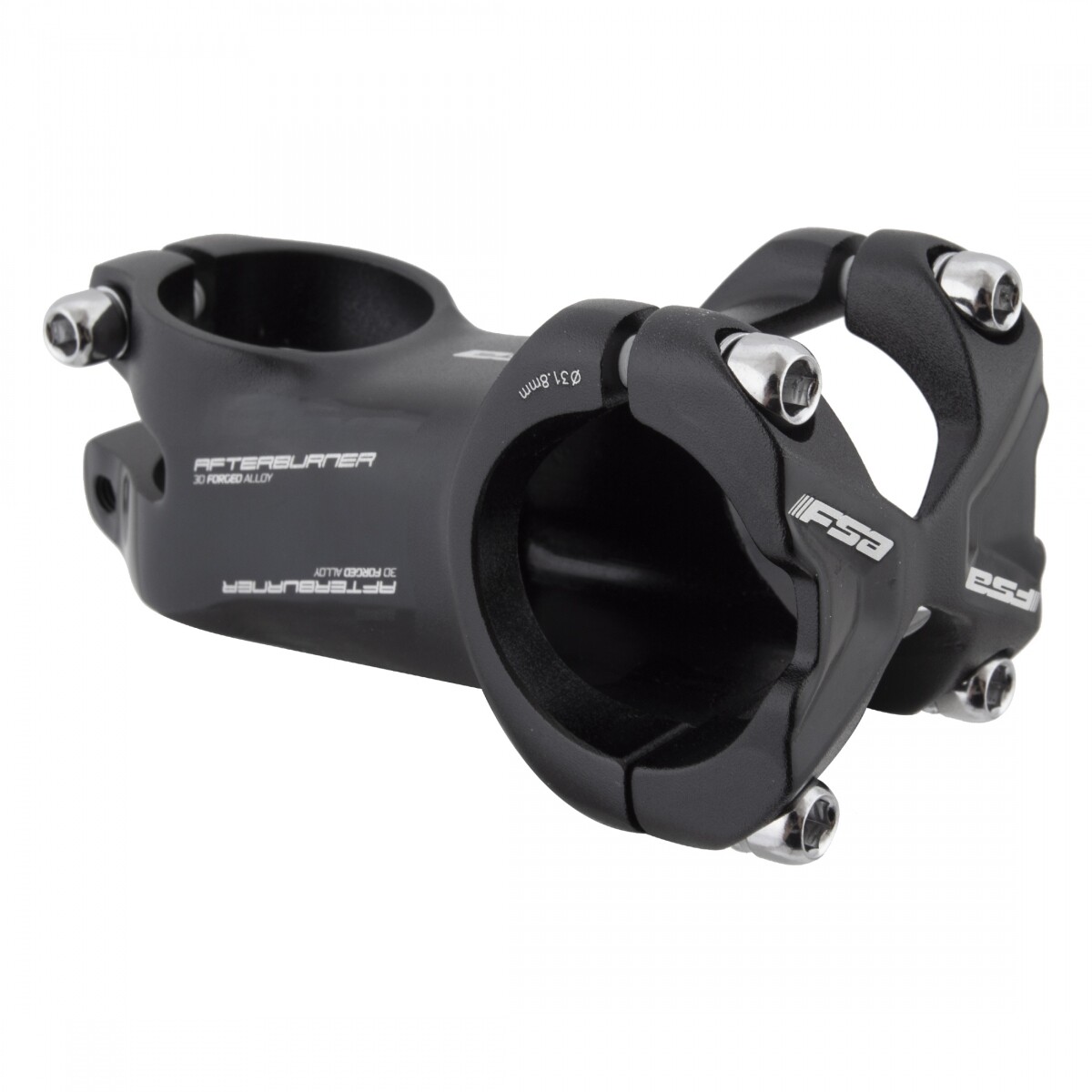 Full Speed Ahead Afterburner Threadless Stem 31.8mm 90mm +/-12 Deg Blk Aluminum