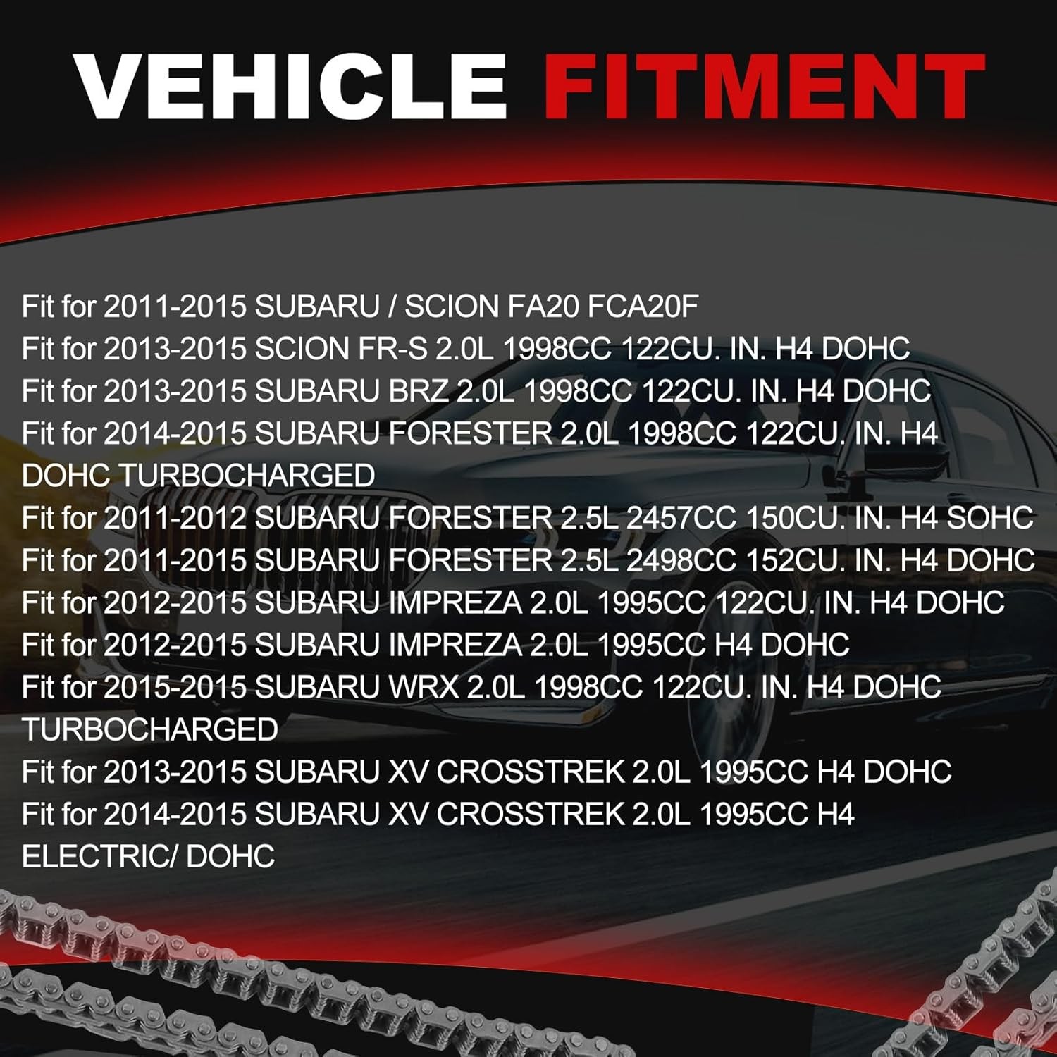 Engine Timing Chain Kit Fit for Sorento, 2006-2013 3.3L 3.5L 3.8L