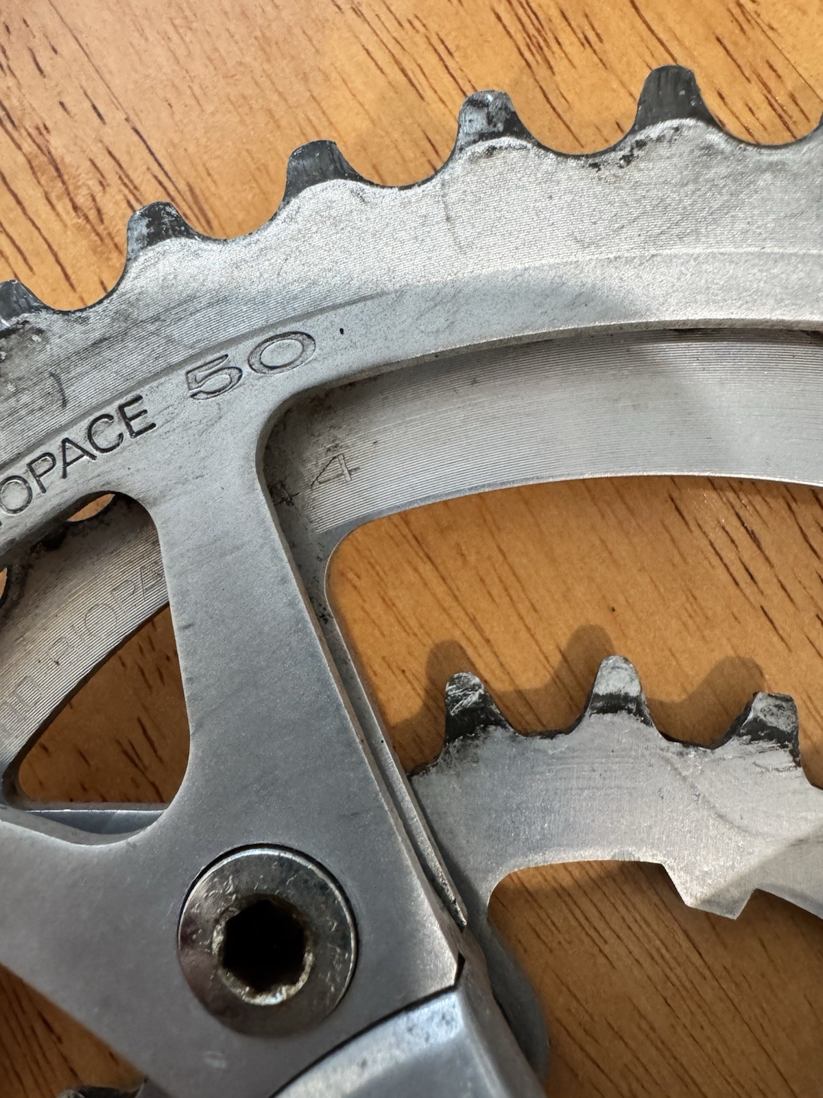 Vintage Shimano FC-B124 BioPace Triple Crankset 170mm Deore Japan Crank Mtb Bike