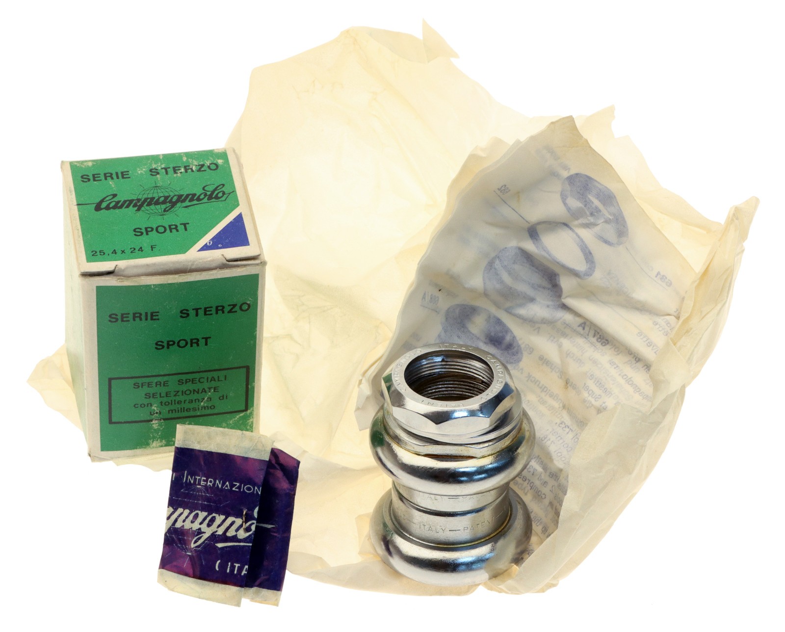 Campagnolo Gran Sport 1040/A Headset 1″ Italian Thread 25.4 x 24 NOS NEW