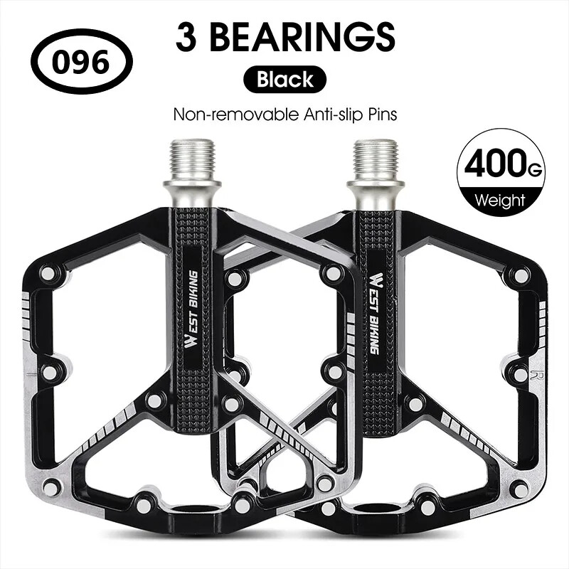 Bicycle Pedal DU/ 3 Bearing Sealed Mountain Road Bike Widened Pedals Anti-slip