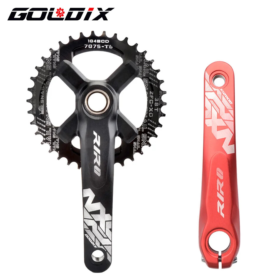 MTB Bike Crankset Hollow Integrated Crank 104BCD 32 34 36 38 40 42T Crankset BB