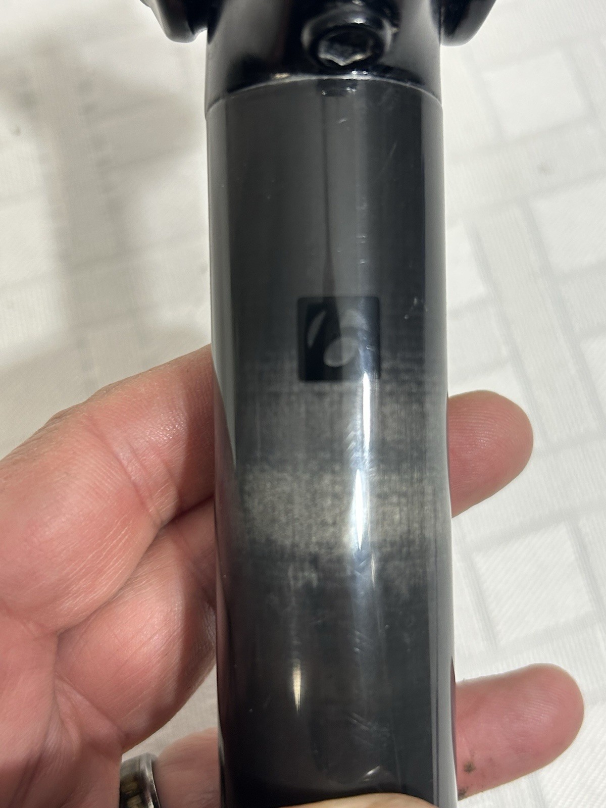 Bontrager PRO Carbon Seatpost 31.6mm X 400mm Black Alloy Head Plain 278g