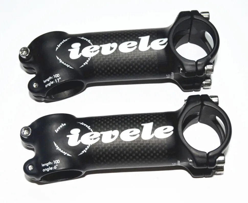 Carbon Fibre Aluminium Alloy MTB Bike Riser Road Bike Stem 60-120mm 28.6-31.8MM