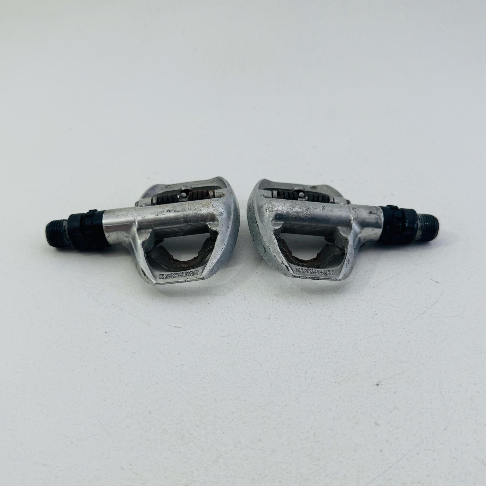 Vintage Shimano PD-A520 SPD Clipless Bike Pedals 9/16 In Silver Road Touring A53