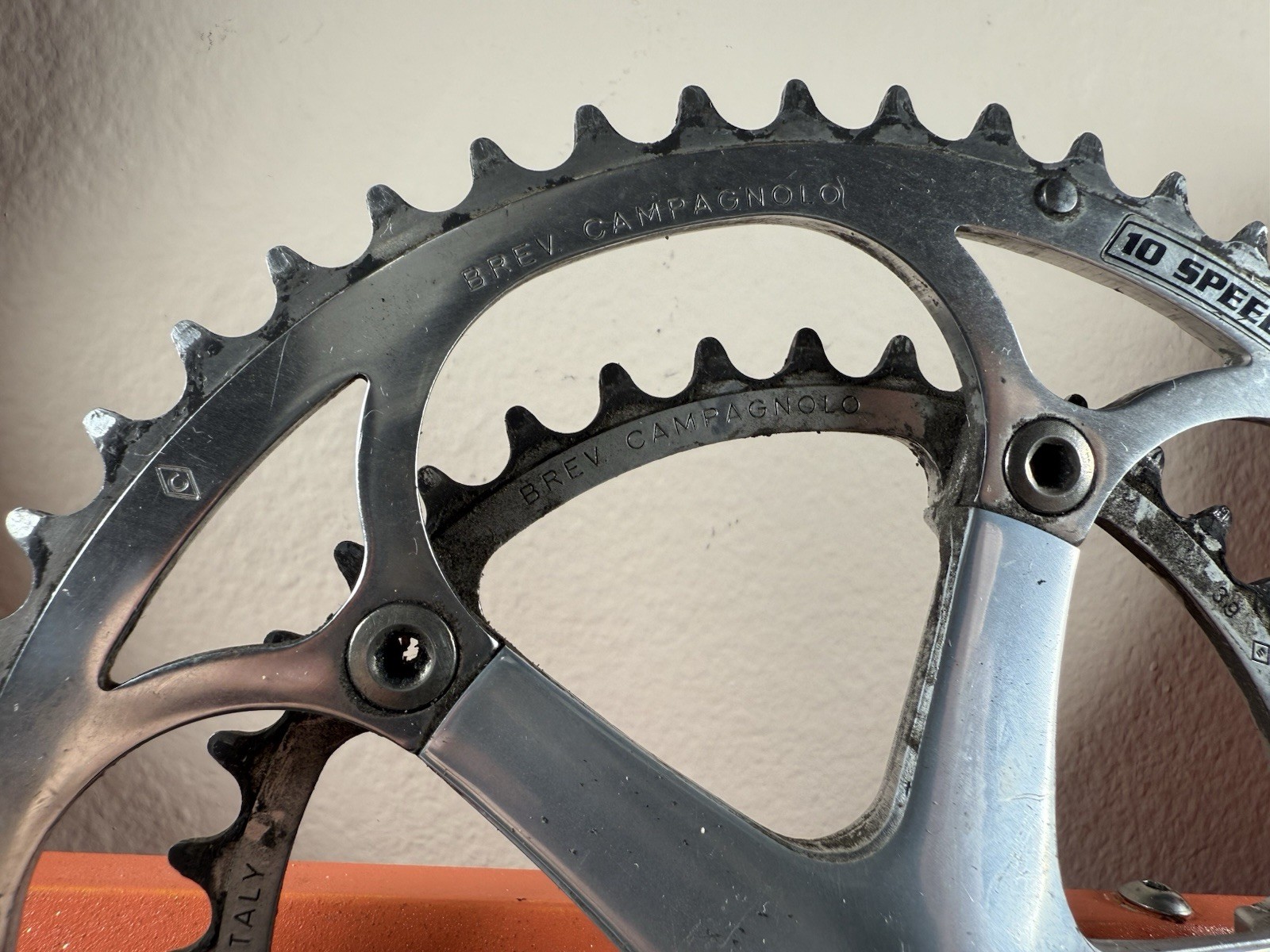 Campagnolo Centaur 10 Speed Double Crankset 53-39 Tooth Silver 170 #11