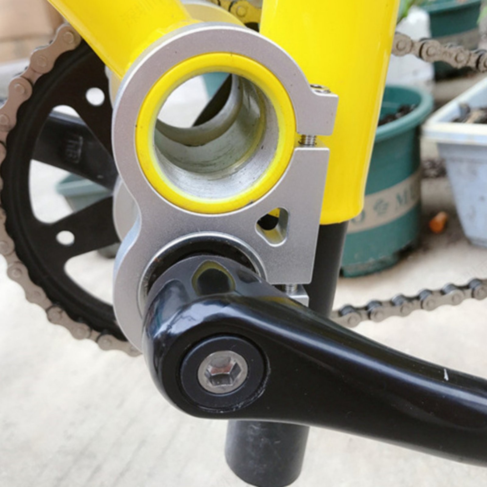 Kids Bike Bottom Bracket Kit Easy Pedaling Crank Set Long-Lasting